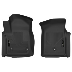 GMC Sierra 3500HD Floor Mats - Front - Husky Liners - X-act Contour - Black - `19-`21